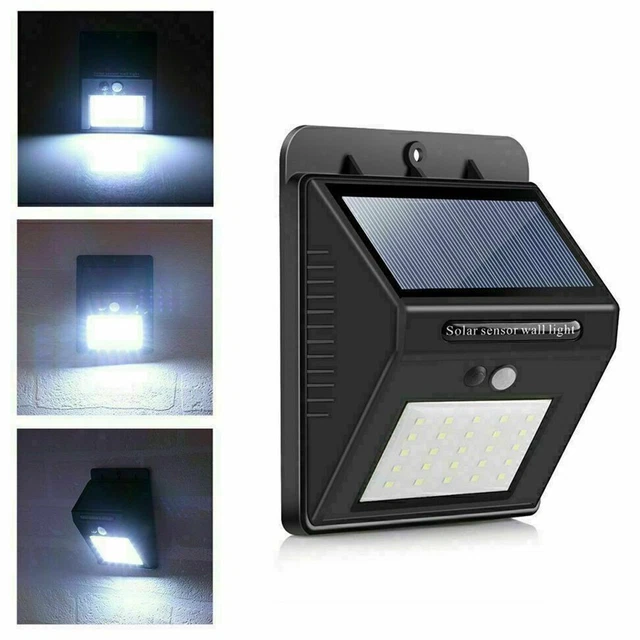 Imperméable Lampes de jardin 20 Lampe Solaire Lampe Lumière murale 48 Lampe COB