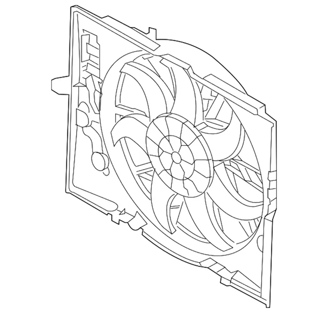 NEW GENUINE BMW Fan Housing With Fan (20062013) OE 17427562080 1,264.