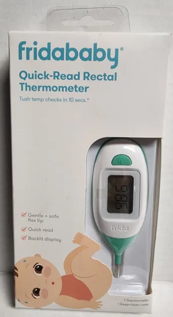 New In Box Fridababy Quick Read Rectal Baby Thermometer And Keep Clean Case