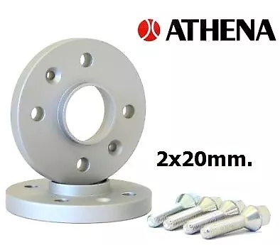 Coppia Distanziali Ruote Athena 20 Mm. Fiat Bravo Dal 2007 In Poi Con Bulloni