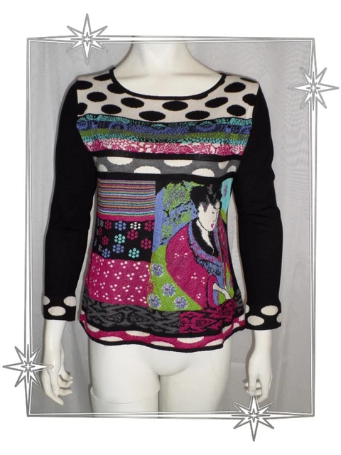 Pull Fin Noir Strass Femme Kaporal - Taille S (36) - Très Bon État