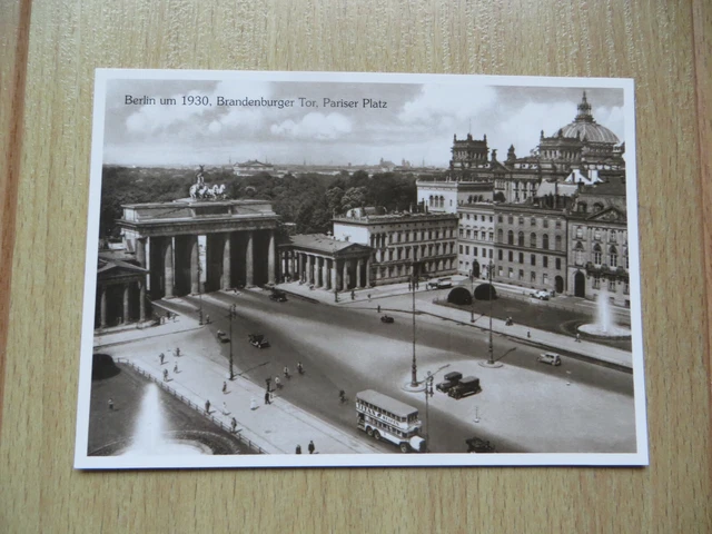 AK Postkarte Berlin um 1930 * Brandenburger Tor * Pariser Platz  * ungelaufen sw