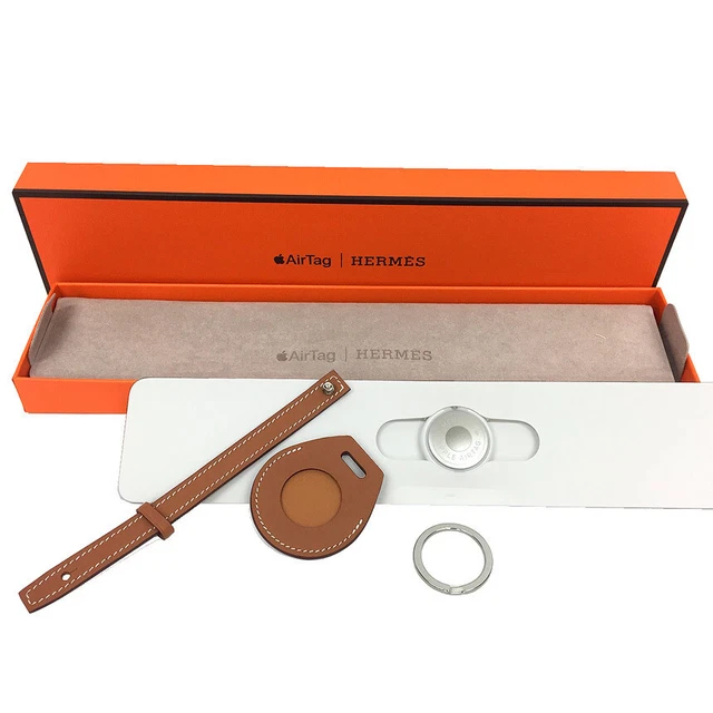 HERMES Hermes Keyring Apple AirTag Hermes Air Tag Vaux Swift Gold Z Engr