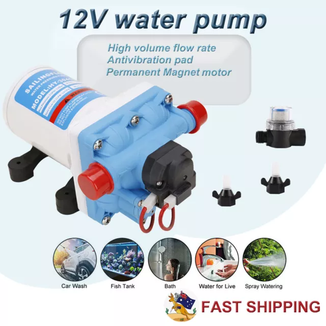 11.3LPM 55PSI 12V Water Pump for Caravan Motorhome Camper Trailer Boat RV