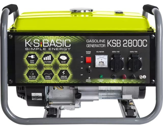 KS BASIC 2800C Stromerzeuger Strom generator Benzin Notstromaggregat 2800 Watt