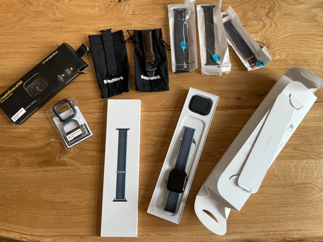 Apple Watch Series 8 45mm Mitternacht Aluminiumgehäuse mit Sportloop