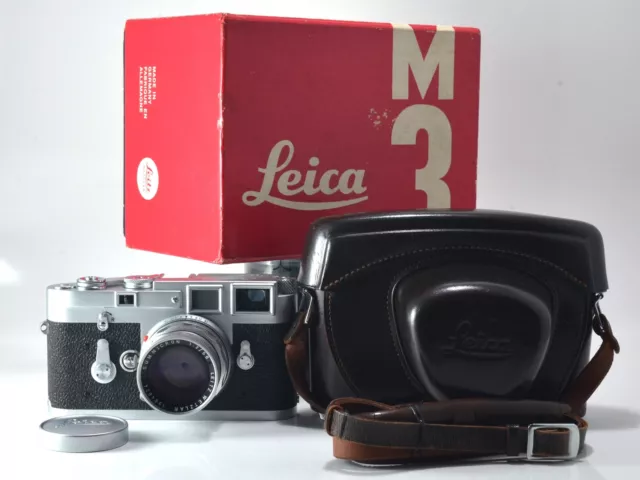 Leica	M3 Single Stroke / SUMMICRON 50mm F2 1st Late With Box [EXCELLENT] (52331)