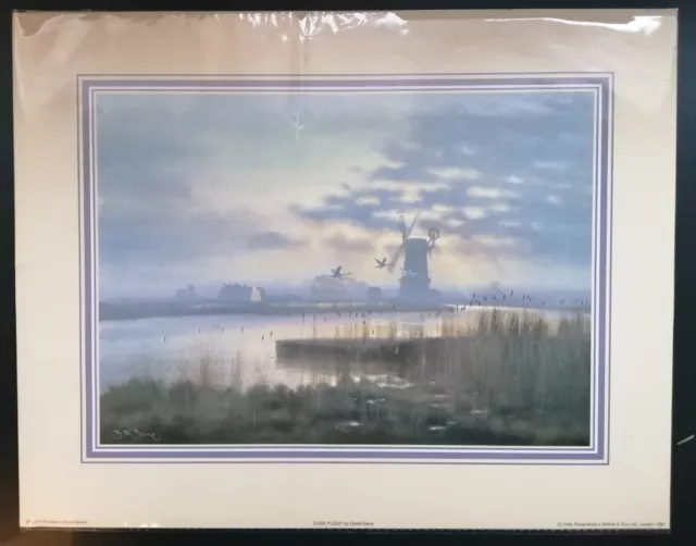 Dusk Flight DAVID DANE Vintage Art Print 11x14 inch SEALED