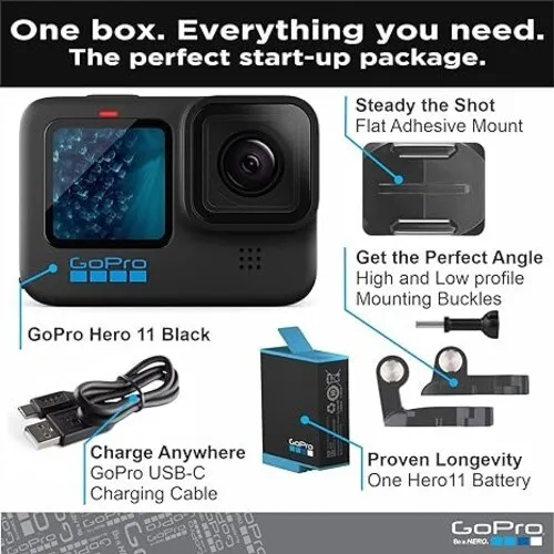 GoPro HERO11 Black Waterproof Action Camera with 5.3K60 2