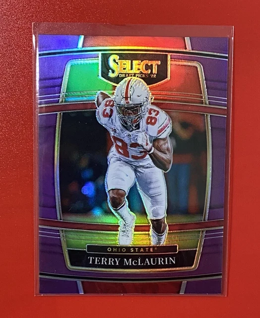 ROOKIE TERRY MCLAURIN /75 2022 Select Draft Purple Prizm Ohio State