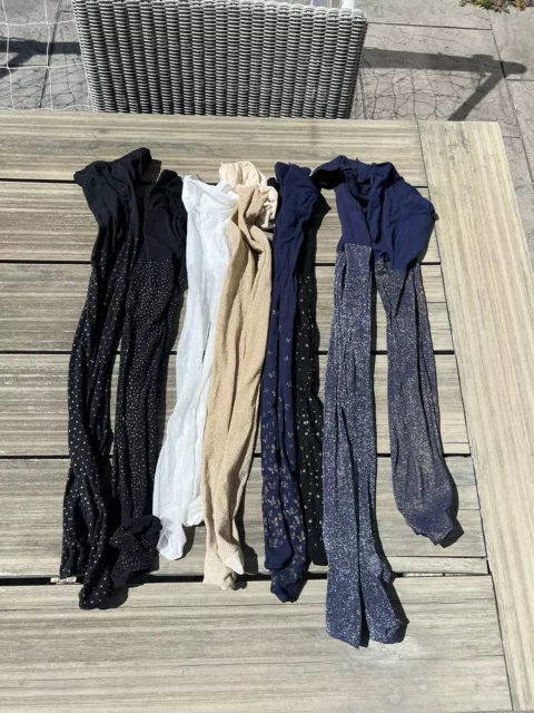 Collant per bambina x8 paia Next/M&S festa/età formale 7-8 anni