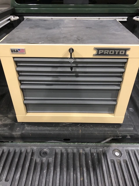 PROTO Tool Chest: 5 Drawers, 22-3/8″OADx20.2031″OAHx27-1/8″OAW JSTV2720CS05RD