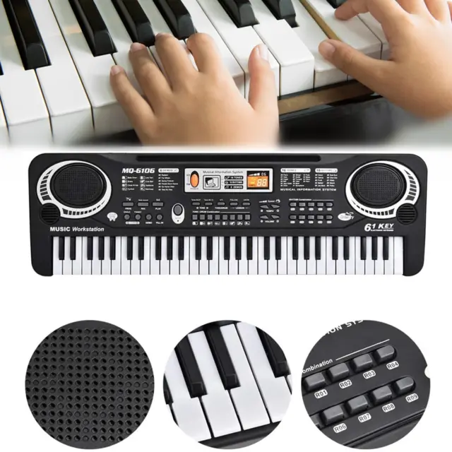 Clavier 61 touches Piano Débutant Piano numérique électrique Piano pour enfants