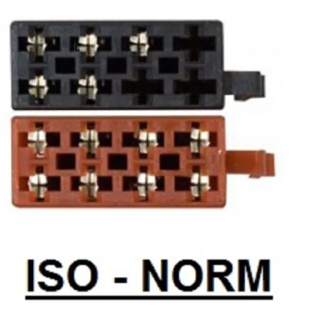 Autoradio ISO Auto Radio Stecker Adapter Kabel Strom Lautsprecher DIN Stecker