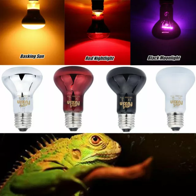 25-100W Reptile Fluorescent Light Bulb Lamp for Vivarium Terrarium UV Tube Repti