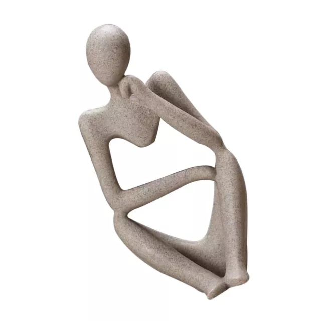 Tabletop Decor Sitting Thinking Statue Abstract Figure Decoration