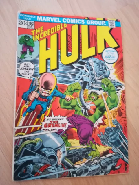 Incredible Hulk 163 (Vol.1) Marvel Comics - Gremlin First Appearance