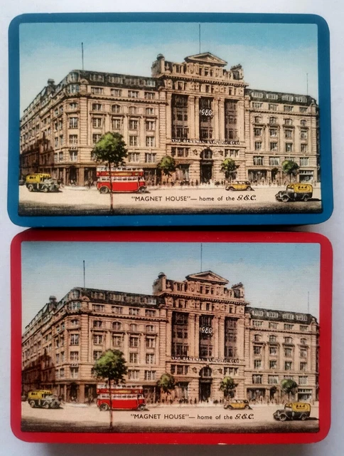 VINTAGE PLAYING CARDS ALF COOKE GEC MAGNET 2 X 52 & 2 JOKERS 1950s UK FREEPOST