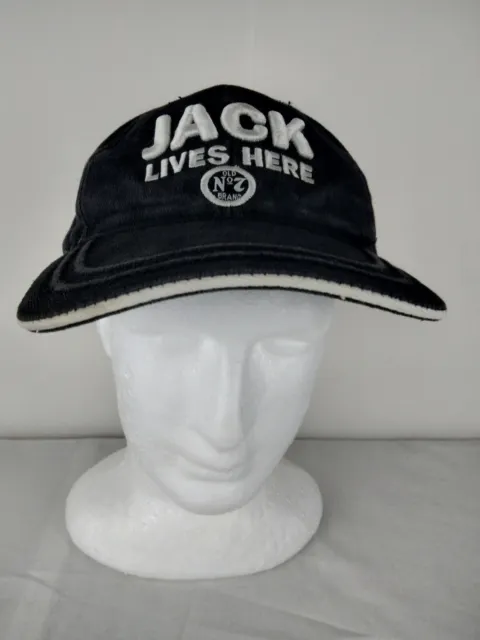 Jack Daniel’s 'Jack Lives Here' Hat Cap Black Adjustable SnapBack Old No 7.