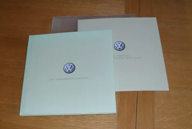 Volkswagen VW Phaeton Hardback Brochure 2002-2003 - 3.2 V6 & 6.0 W12 4Motion