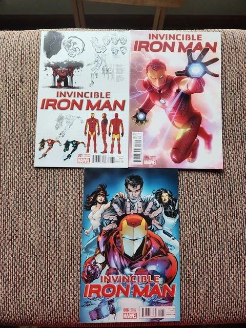 Invincible Iron Man #1 Marquez Design #2 Alex Garner #6 Neal Adams Variants VHTF