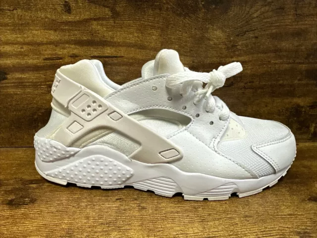 Nike Huarache Run Trainers Junior White UK Size 2/3 #REF21