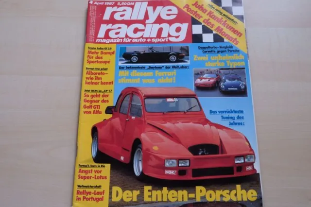 2) Rallye Racing 04/1987 - Alfa Romeo 33 1.7 QV mit  - Toyota Celica GT 2.0 16V