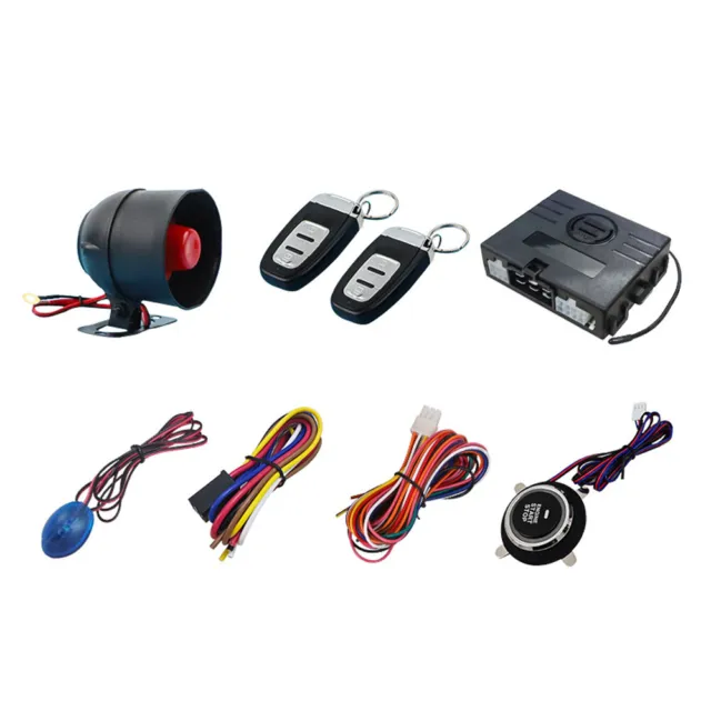 Car Keyless Entry Engine Start Security Alarm Push Button Remote Starter Stop