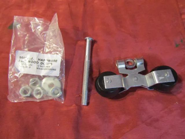 National Hardware Zinc-Plated Round Rail Straight Bolt Barn Door Hanger