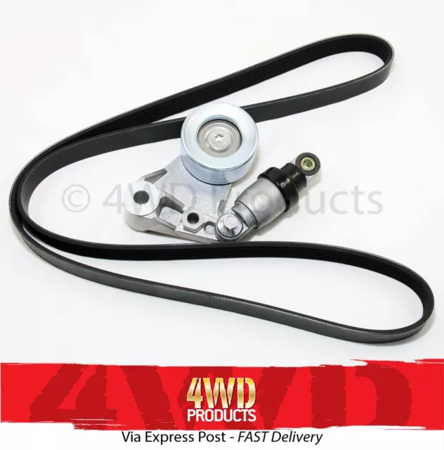 Drive Belt Tensioner&Pulley/Belt SET-for Nissan Patrol GU 3.0TDi ZD30 CRDi(07-17