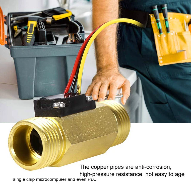 Hall-Effekt Durchflusssensor 2-45 L/min – G3/4&qu Produktbild-Vorschau 5