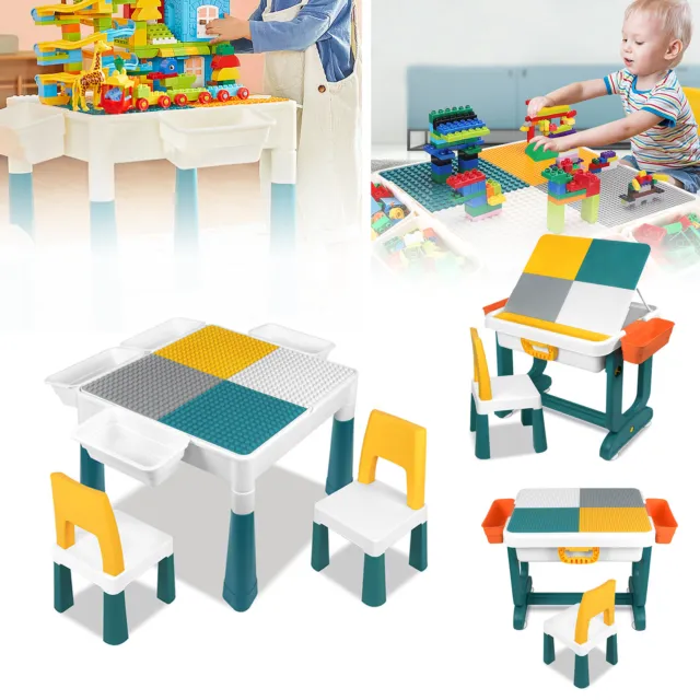 Mesa de aprendizaje infantil mesa de bloques de construcción mesa de actividades mesa de juegos infantiles mesa de regalo