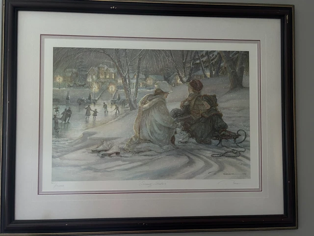 Trisha Romance Evening Skater limited edition print Signed 6111/10000