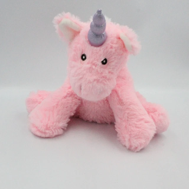Doudou peluche bouillotte licorne rose PELUCHO - 25294