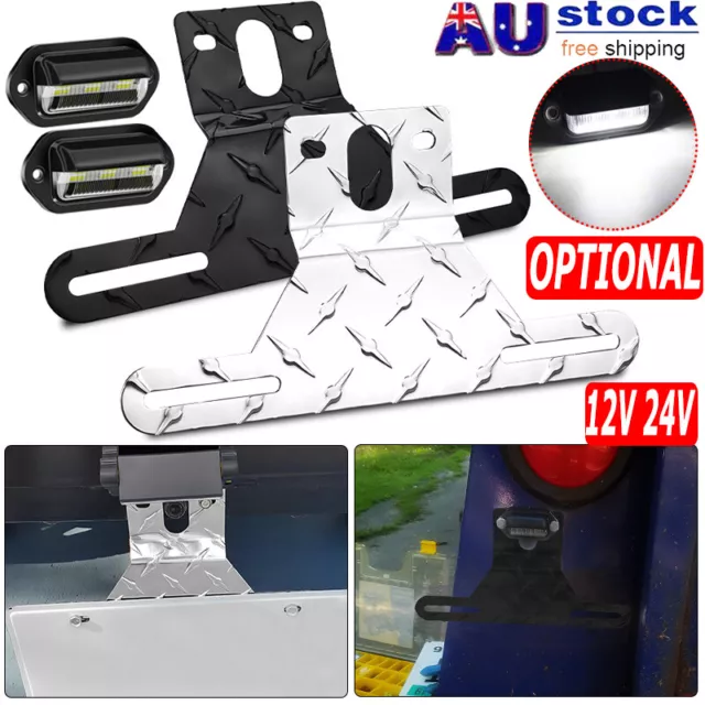 12V 24V Bracket Mounted LED License Number Plate Light For Trailer Truck Van UTE