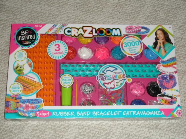 Cra-Z-Art Cra-Z-Loom 3 in 1 Rubber Band Bracelet Extravaganza