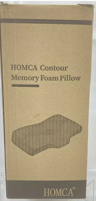 Contour Memory Foam Pillow Ergonomic Orthopedic Pillow for Neck Side Back
