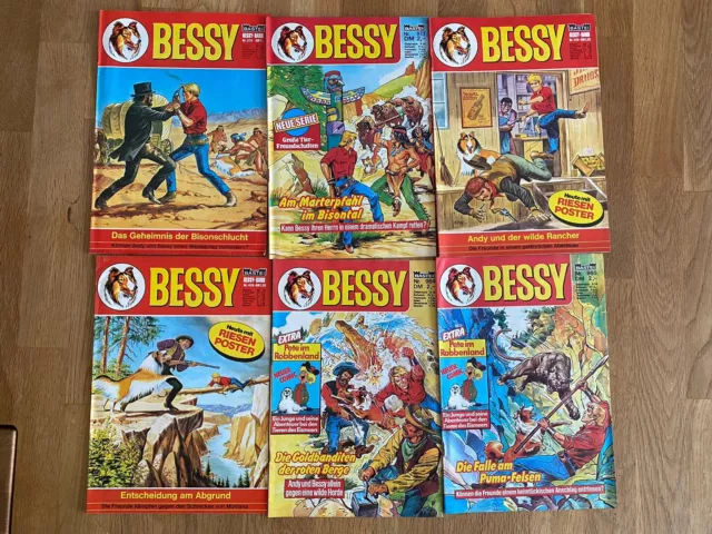 6 Bessy Comic‘s Hefte Bastei