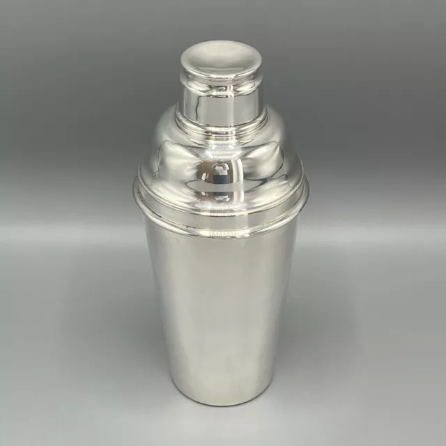 Antique Silver Plated Cocktail Shaker English Quality Art Deco Period Vintage