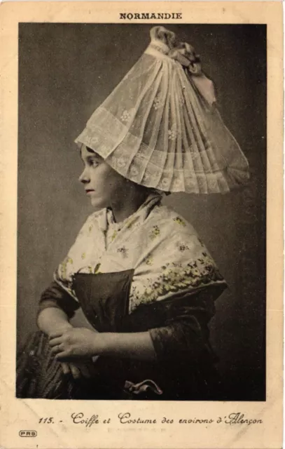 CPA Normandy - headdress and costumes of the approx. d'Alencon - Folklore (482852)