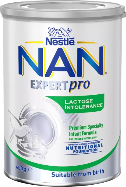 Nestlé NAN Expertpro Lactose Intolerance Baby Infant Formula for Babies with Lac