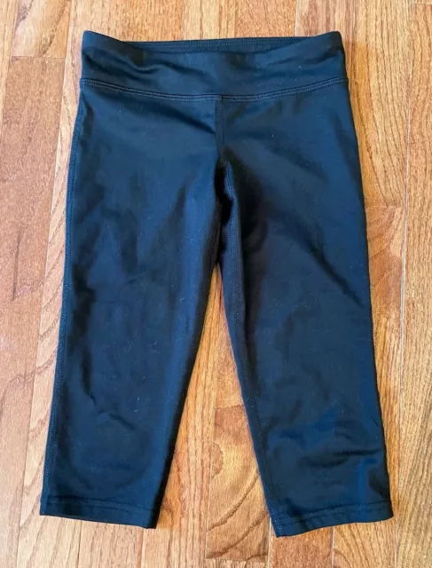 c9 Champion Girls' Black Capri Leggings, Dance Athletic Sport, Size Small (6-6X)