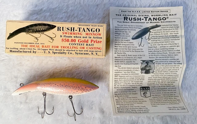 NEW IN BOX Rush Tango Swimming Minnow BASS 2000 Collectors Fishing Lure -  Vtg $14.95 - PicClick