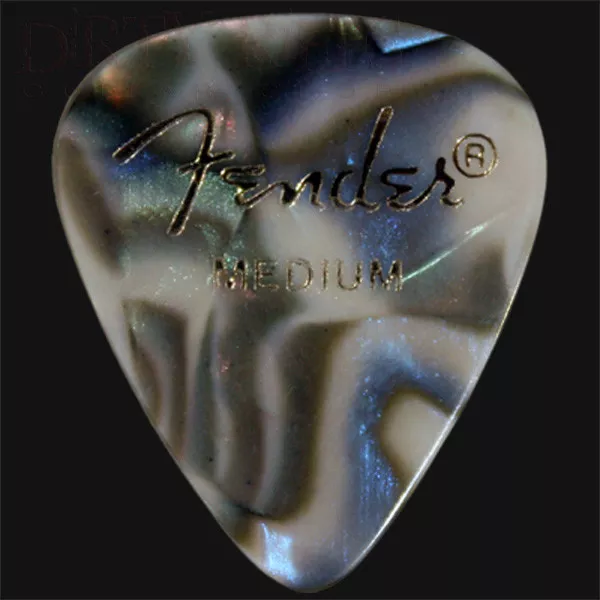 Fender Abalone Medium Guitar Picks / Plectrums  - Choice Of Quantities