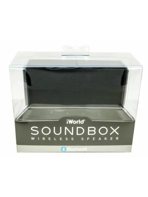 Haut-parleur sans fil iWorld Soundbox noir NEUF SCELLÉ GRATUIT P & P