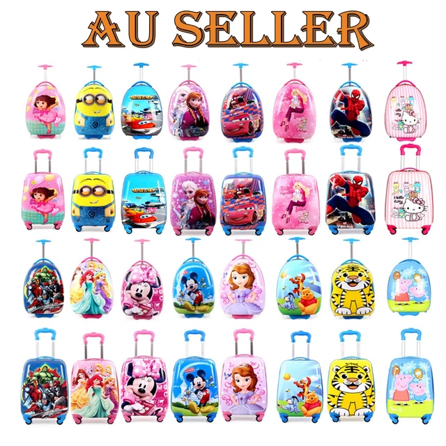 New  Kids Luggage Set 18" Cartoon Suitcase &12.5" Backpack Carry-on Bag