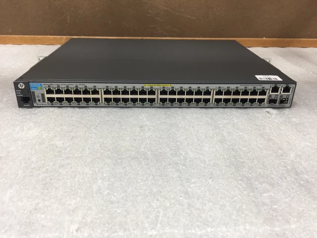 HP J9627A Managed Ethernet Switch 2620-48 PoE+ Switch, w/ Rack Mount Ears