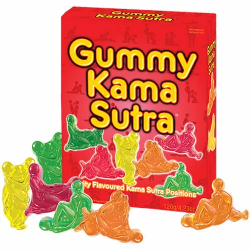 GUMMY KAMA SUTRA JELLY SWEETS Kamasutra Fun Fruit Naughty Rude Food Adult UK