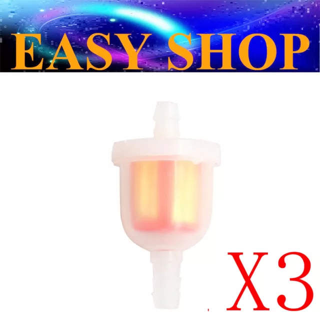 3x 6mm Petrol Fuel Filter Cleaner 50cc 110cc 125cc 150cc 250cc Quad Buggy Bike