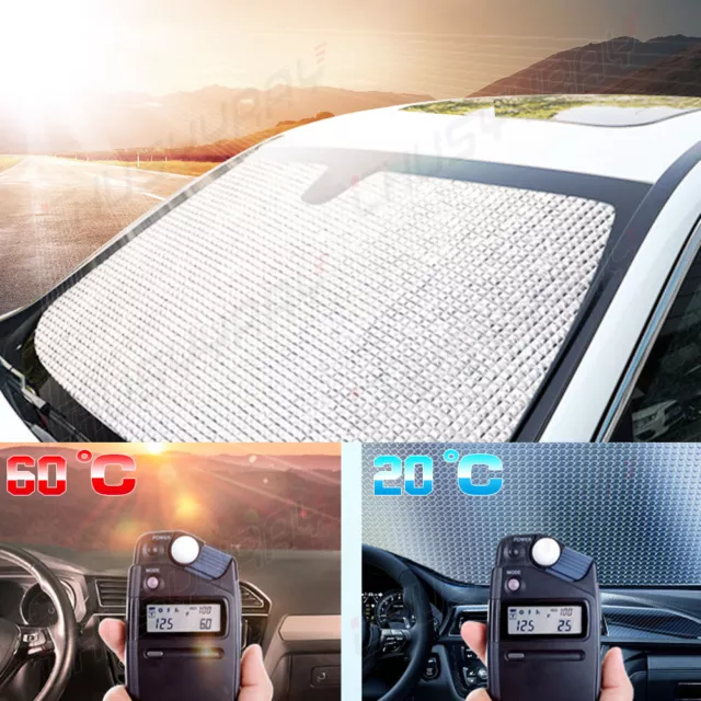 Large Car Shield Cover Visor UV Block Rear Windshield Window Sun Shade Foldable